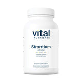 Vital Nutrients Strontium Citrate – bouteille, soutien potentiel des os et des dents pour un quotidien actif.
