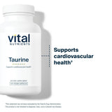 Bouteille végane Vital Nutrients Taurine 1000mg, hypoallergénique et adaptée