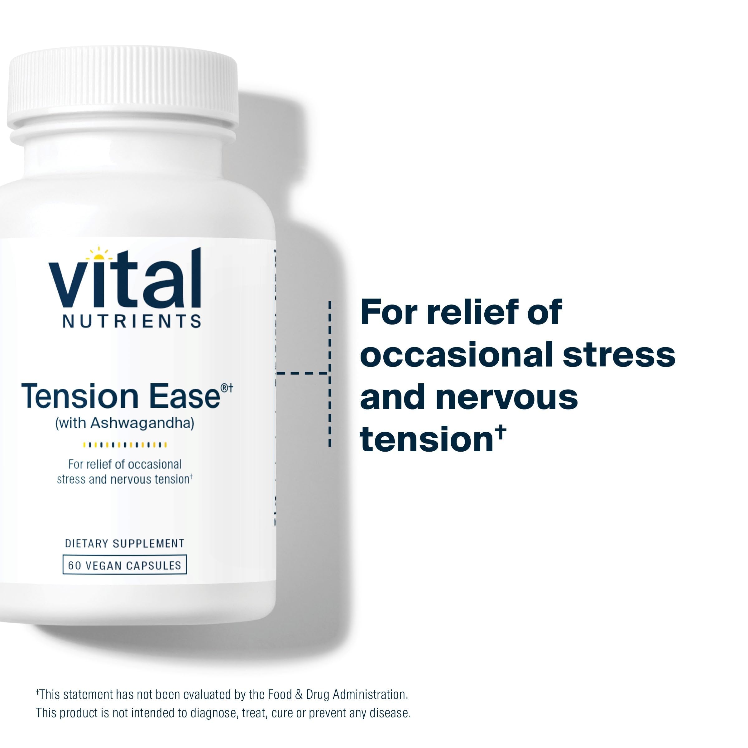 Vital Nutrients Tension Ease – Testée en laboratoire pour pureté et puissance