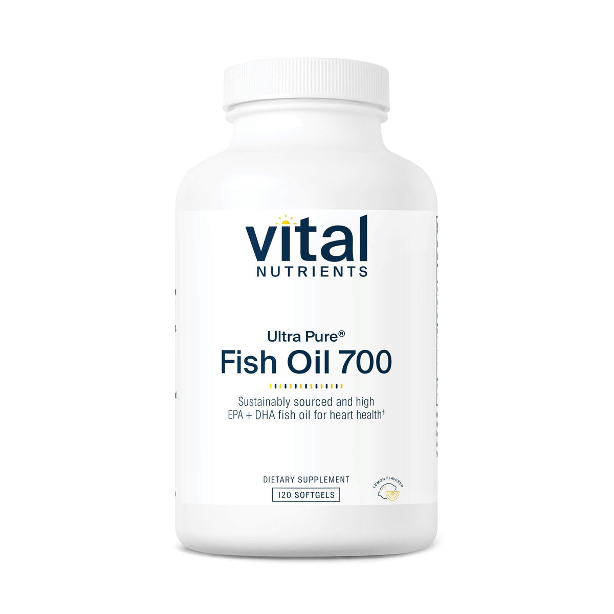 Vital Nutrients Ultra Pure Poisson 700 - bouteille soutient potentiel du coeur et du cerveau