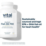 Vital Nutrients Ultra Pure Poisson 700 - saveur citron agreable et sans arriere-gout