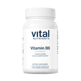 Vital Nutrients Vitamine B6 en capsules, soutien possible du système nerveux et musculaire.