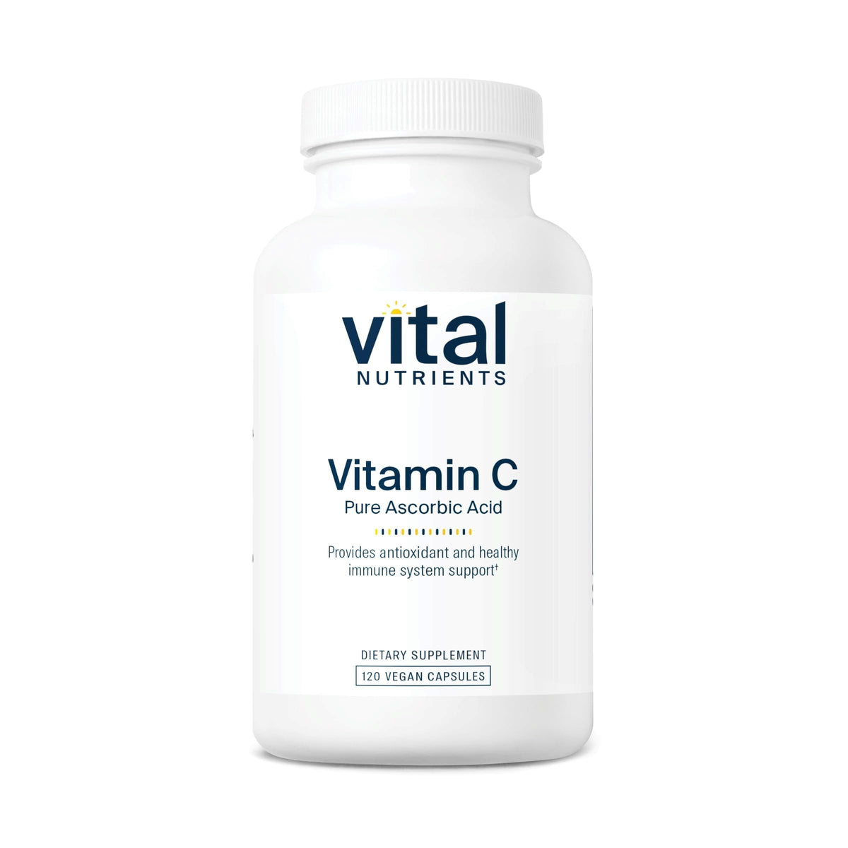 Vital Nutrients Vitamine C 1000 mg — capsules, soutien antioxydant et immunitaire potentiel.