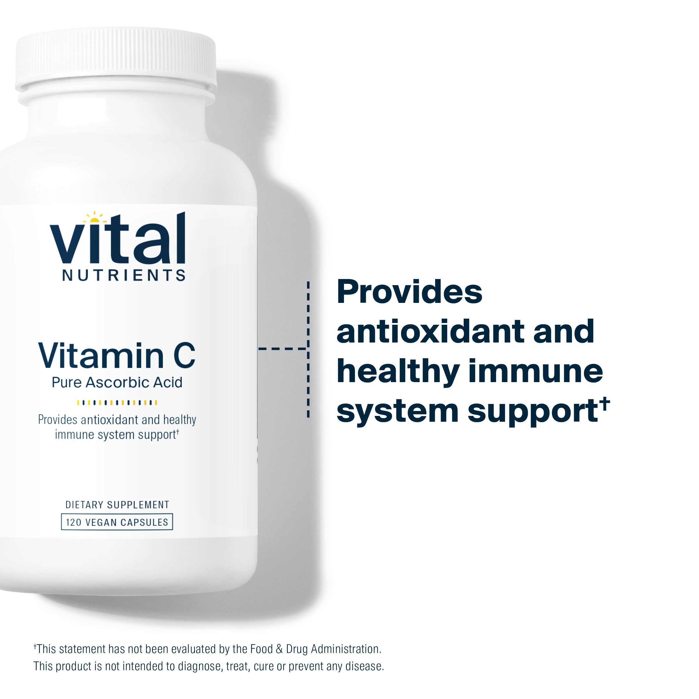 Vital Nutrients Vitamine C 1000 mg — dosage quotidien simple et pratique.