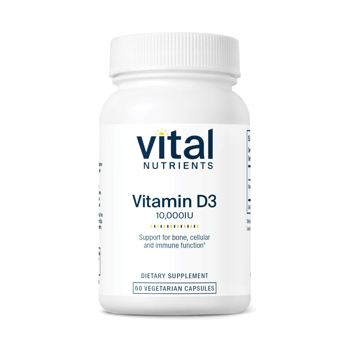 Vital Nutrients vitamine D 10000 IU — bouteille pour un apport élevé en vitamine D