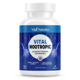 Vital Nutritive gélules nootropiques emballage clair favorise concentration soutenue.