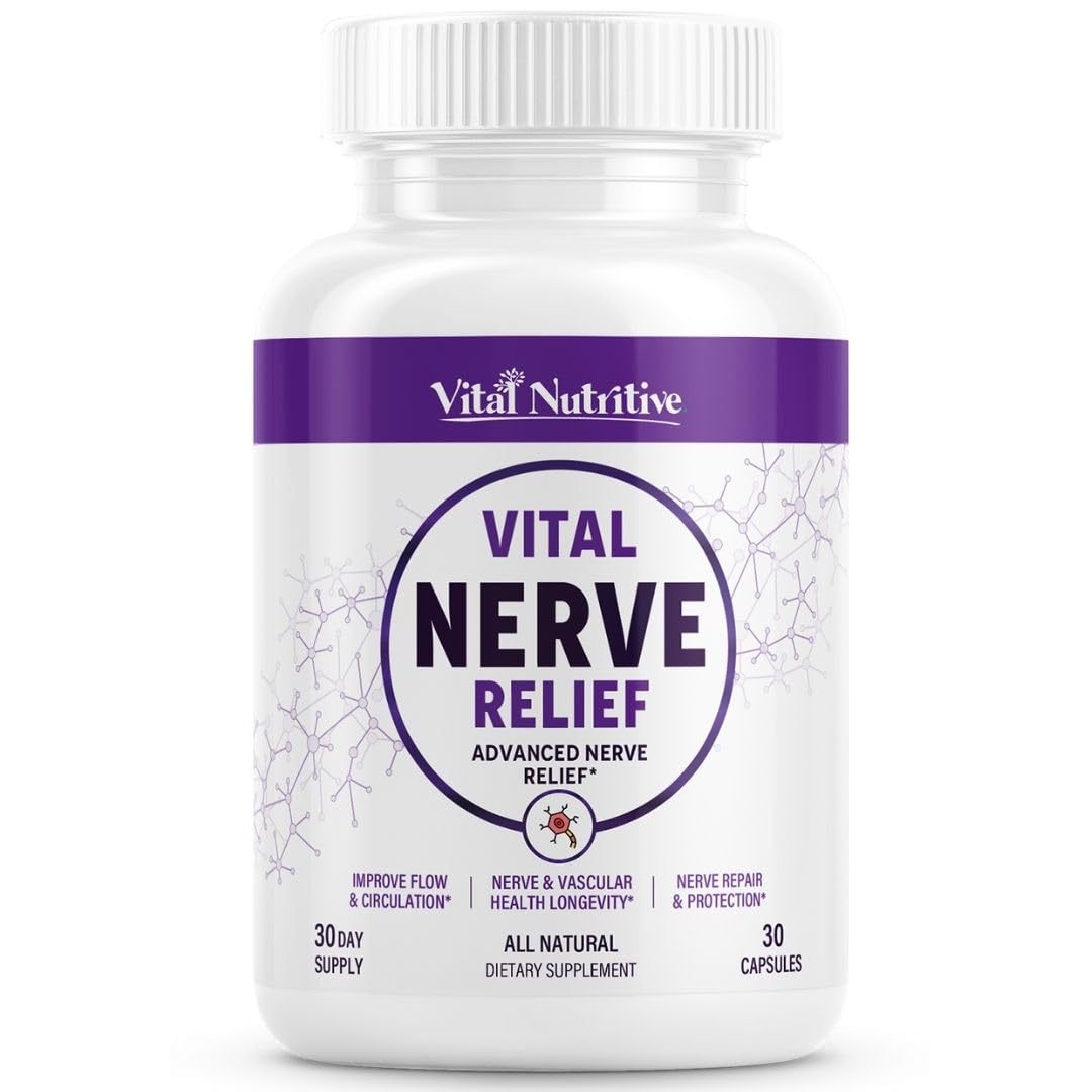 Vital Nutritive complément nerveux, flacon en vue: aperçu du produit et de l’étiquette claire.