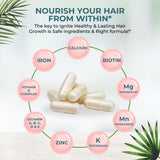 Vital Hair Complex — présentation, capsules faciles à avaler pour routine simplifiée.