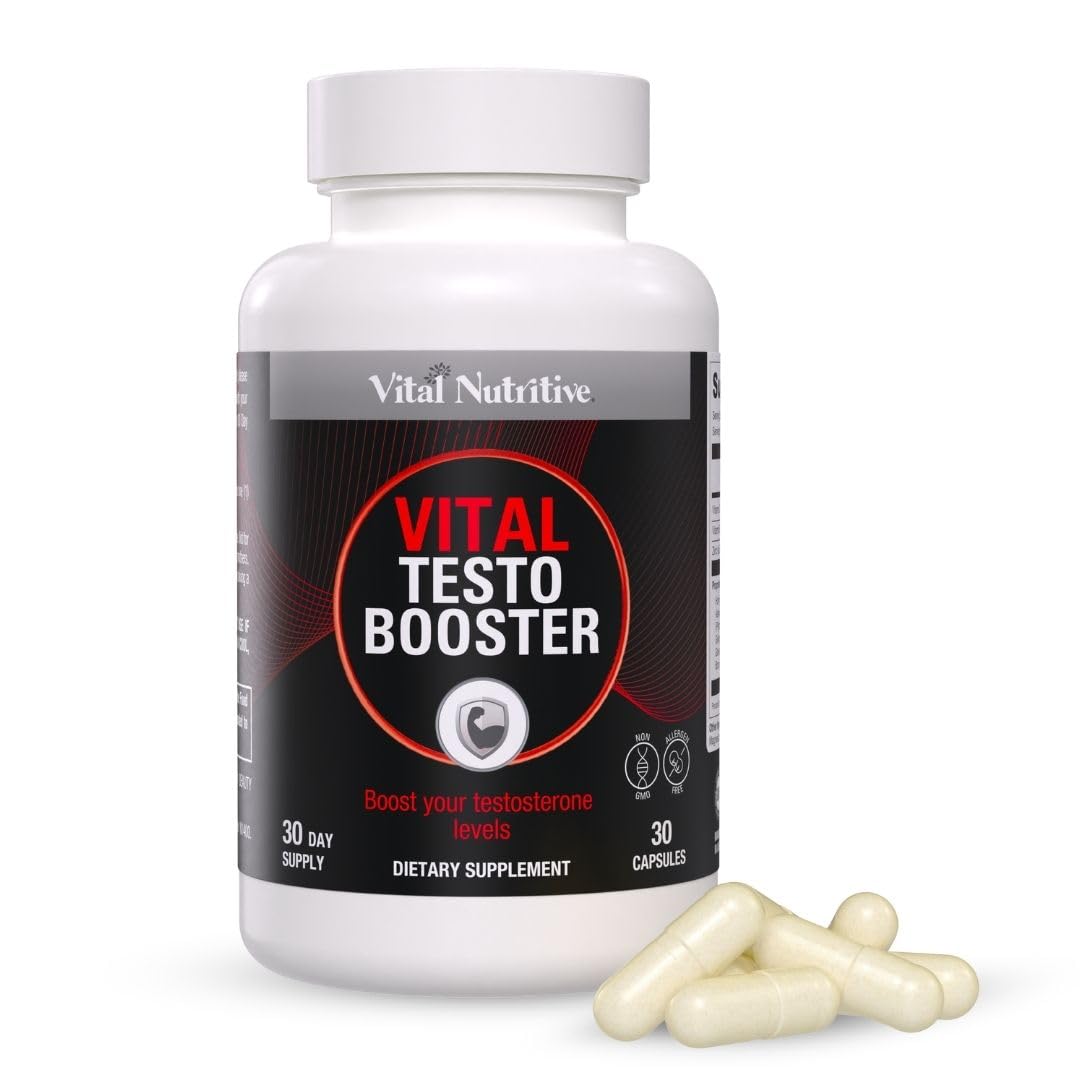 Vital Testo Support, bouteille claire, énergie soutenue pour vos activités quotidiennes.