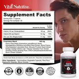Vital Testo Support, homme actif, énergie et concentration pour la journée.