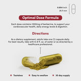 Vital Peak Berberine HCL 1000 mg – emballage soigné et informatif.