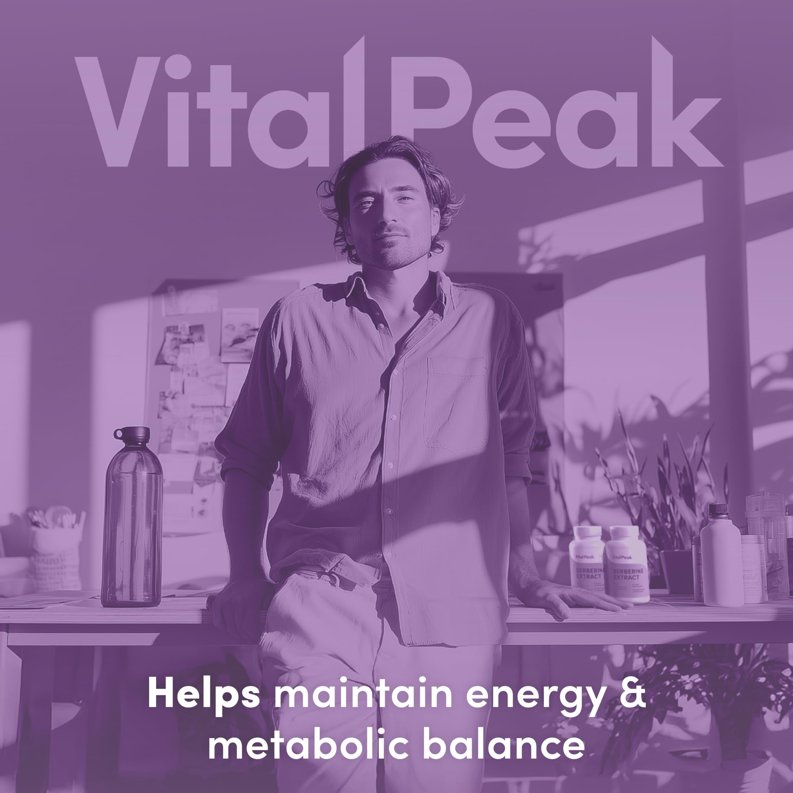 Vital Peak Berberine HCL 1000 mg – fiche nutritionnelle accessible et utile.