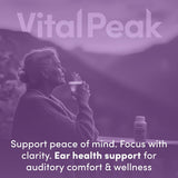 Vital Peak Hearing Peak : boite ouverte, accessibilité et préparation facile des capsules.