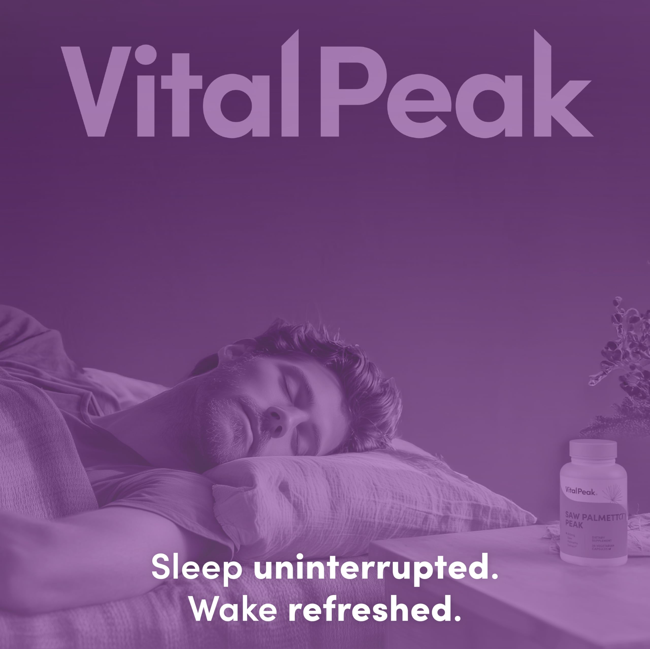 Vital Peak Saw Palmetto Peak 320 mg, forme végane - formulation sans produits d'origine animale.