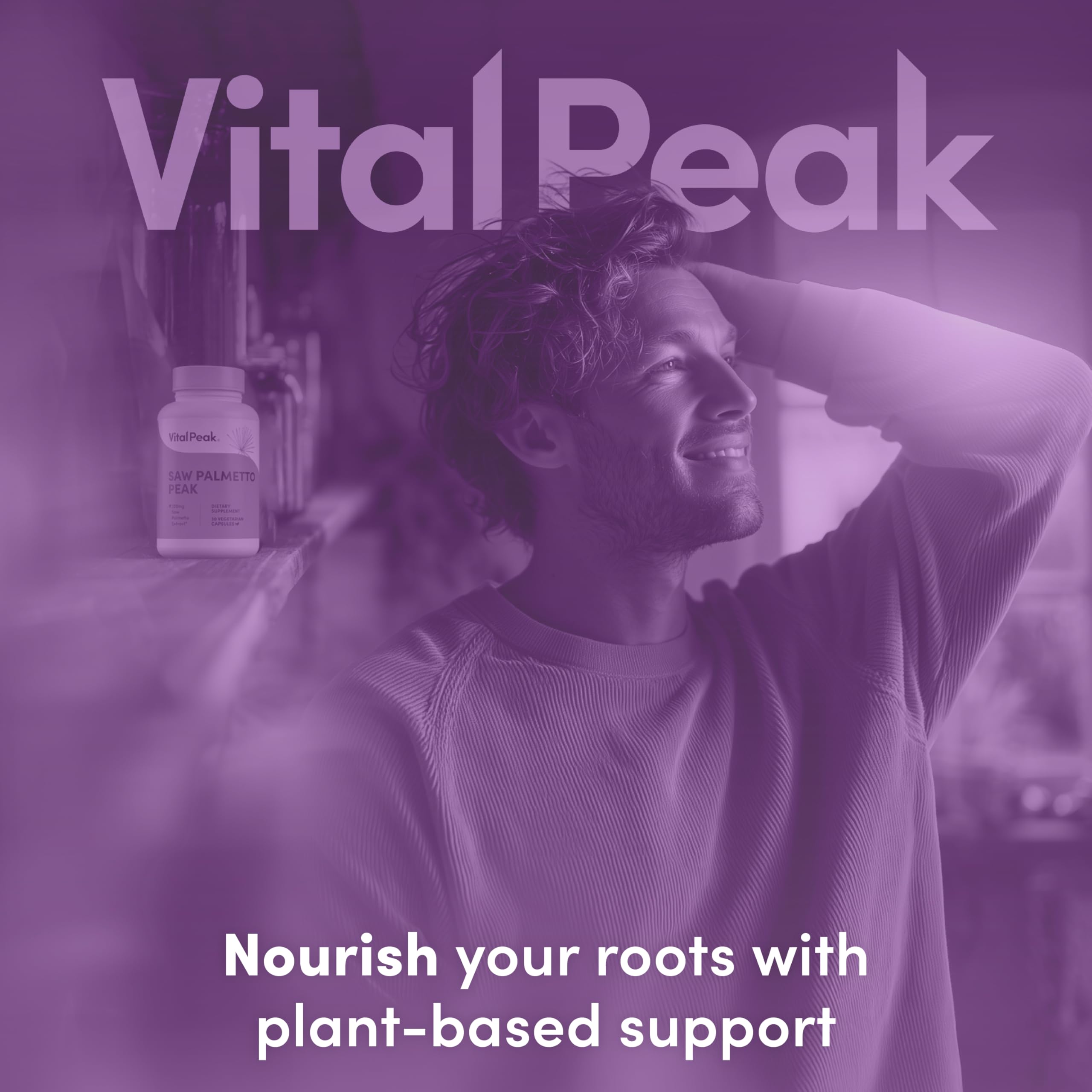Vital Peak Saw Palmetto Peak 320 mg, prostate - soutien potentiel pour l’équilibre hormonal.