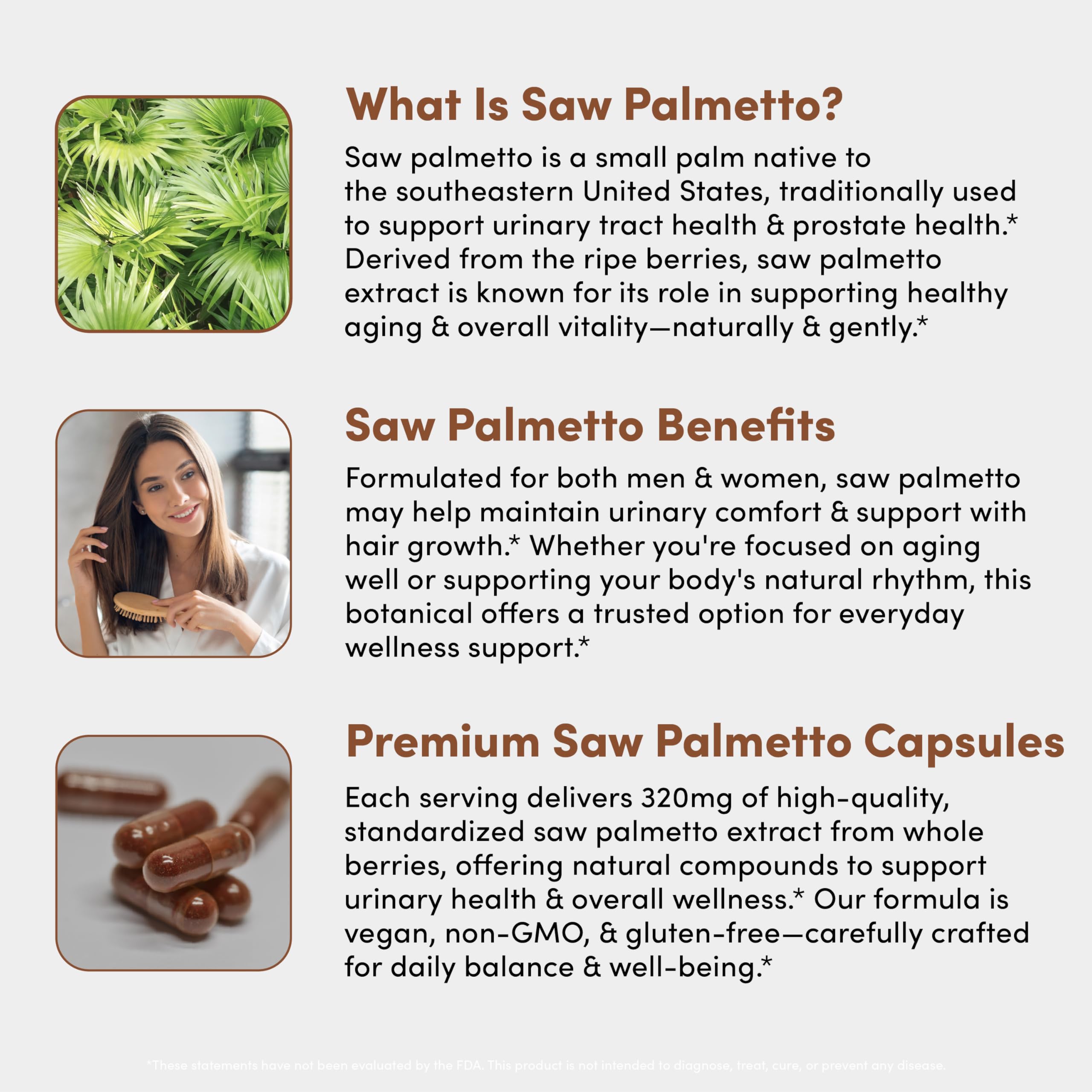 Vital Peak Saw Palmetto Peak 320 mg, sans gluten - convient aux régimes spécifiques.