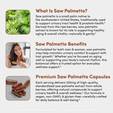 Vital Peak Saw Palmetto Peak 320 mg, sans gluten - convient aux régimes spécifiques.
