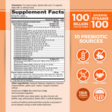 Vital Flora Probiotiques 100 Milliards CFU – capsules faciles à prendre pour votre routine.