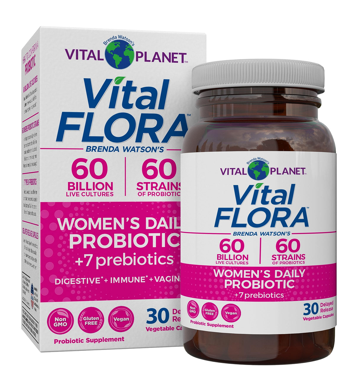Vital Flora de Vital Planet : capsule facile à avaler pour le soutien digestif quotidien