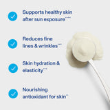 Vital Proteins acide hyaluronique et vitamine C pour la peau hydratée.