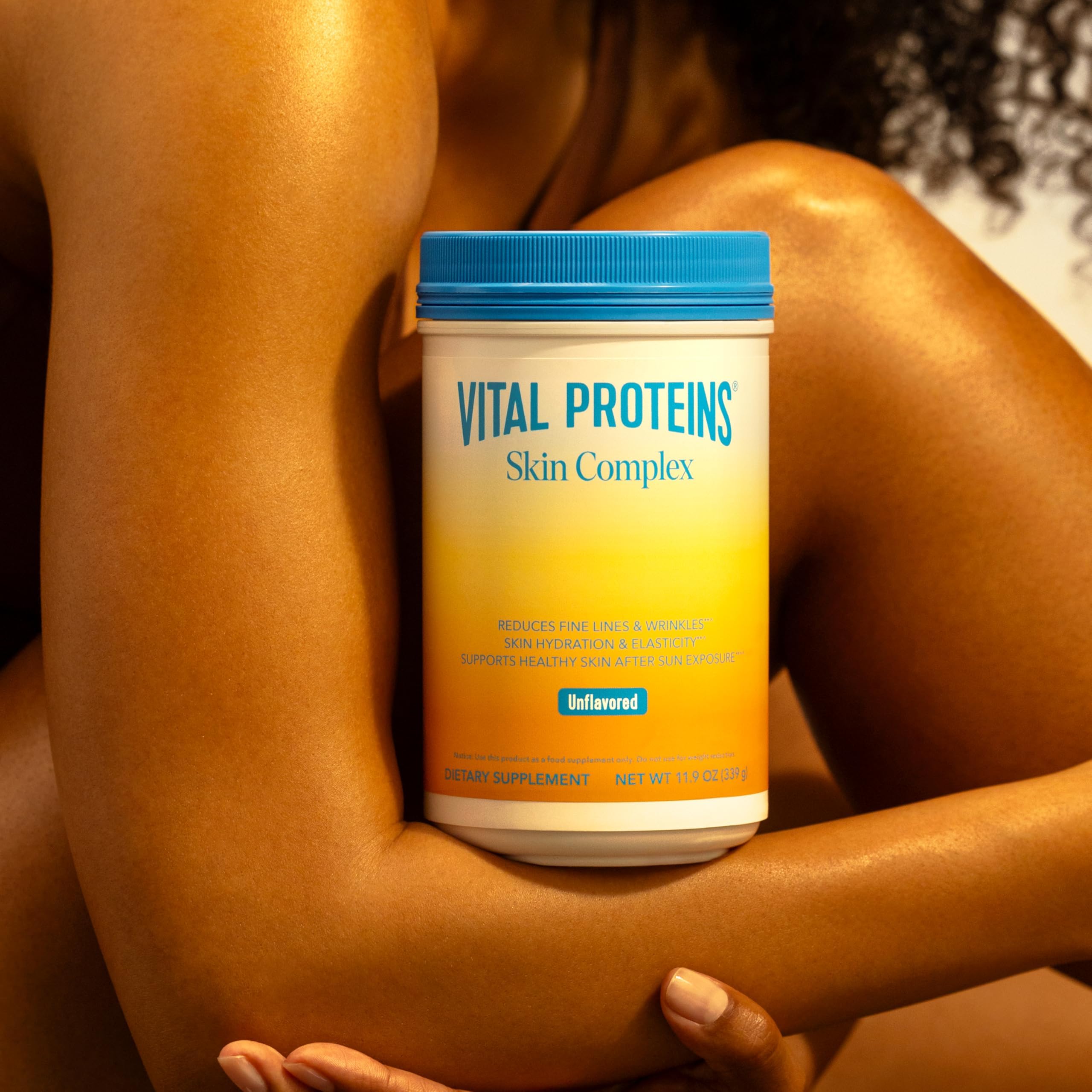 Collagène et nutriments Vital Proteins, mélange facile après le repas.