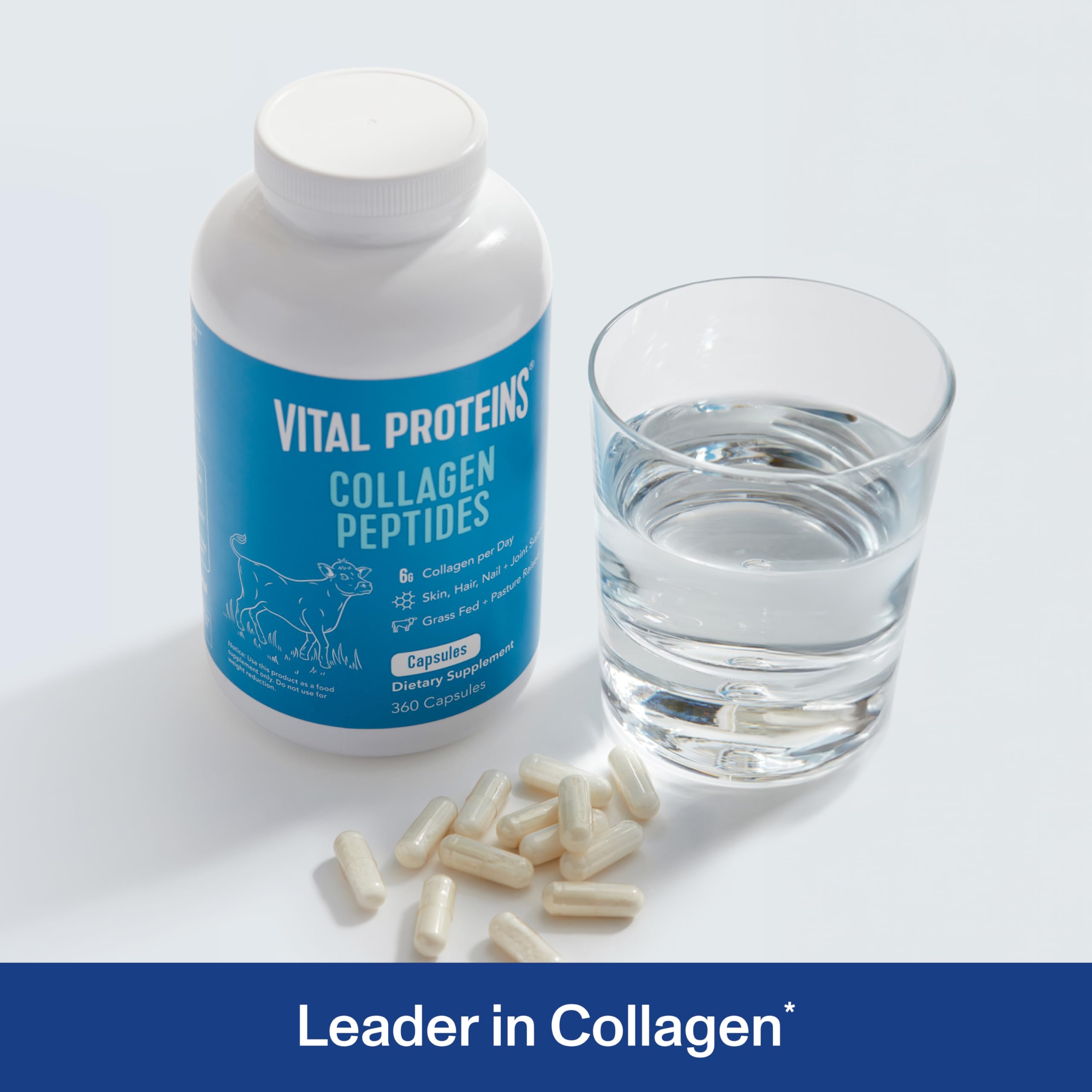 Vital Proteins: bouteille de capsules, format pratique pour votre routine quotidienne