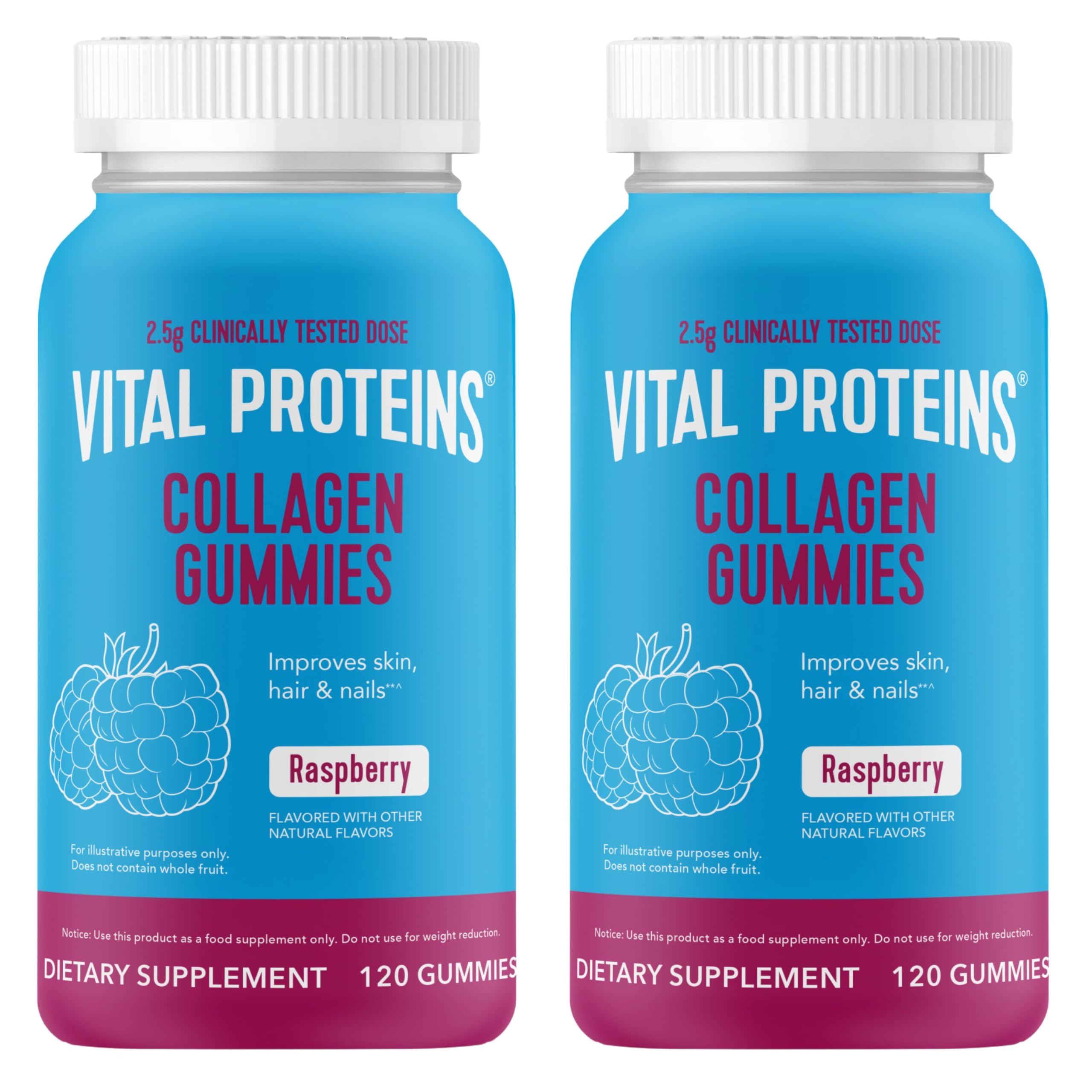 Vital Proteins Collagen Gums pack framboise en pot, pratique au quotidien