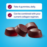 Vital Proteins Collagen Gummies gommes dans la main mettant en valeur la texture