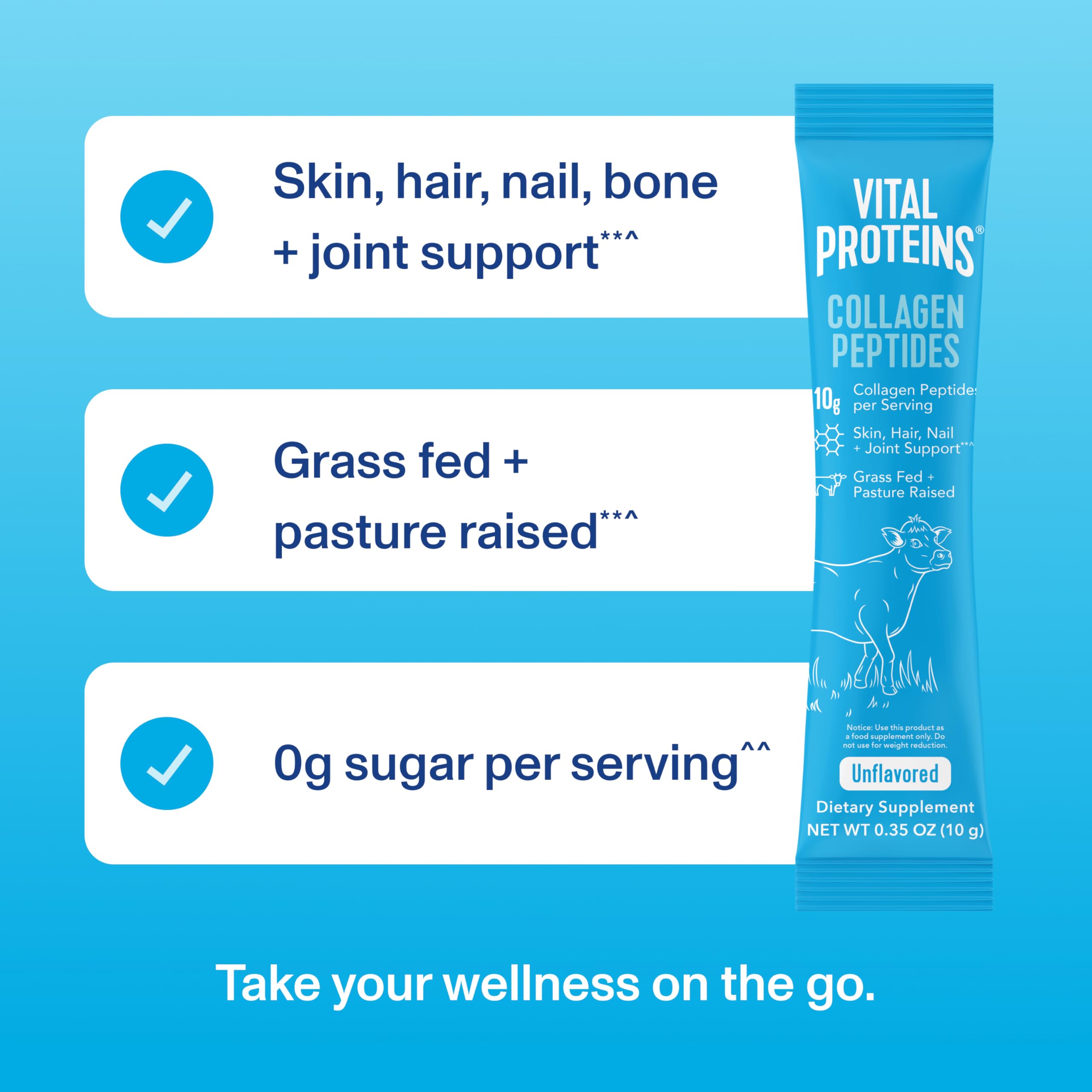 Collagène Vital Proteins dans smoothie, sans goût et facile à intégrer.