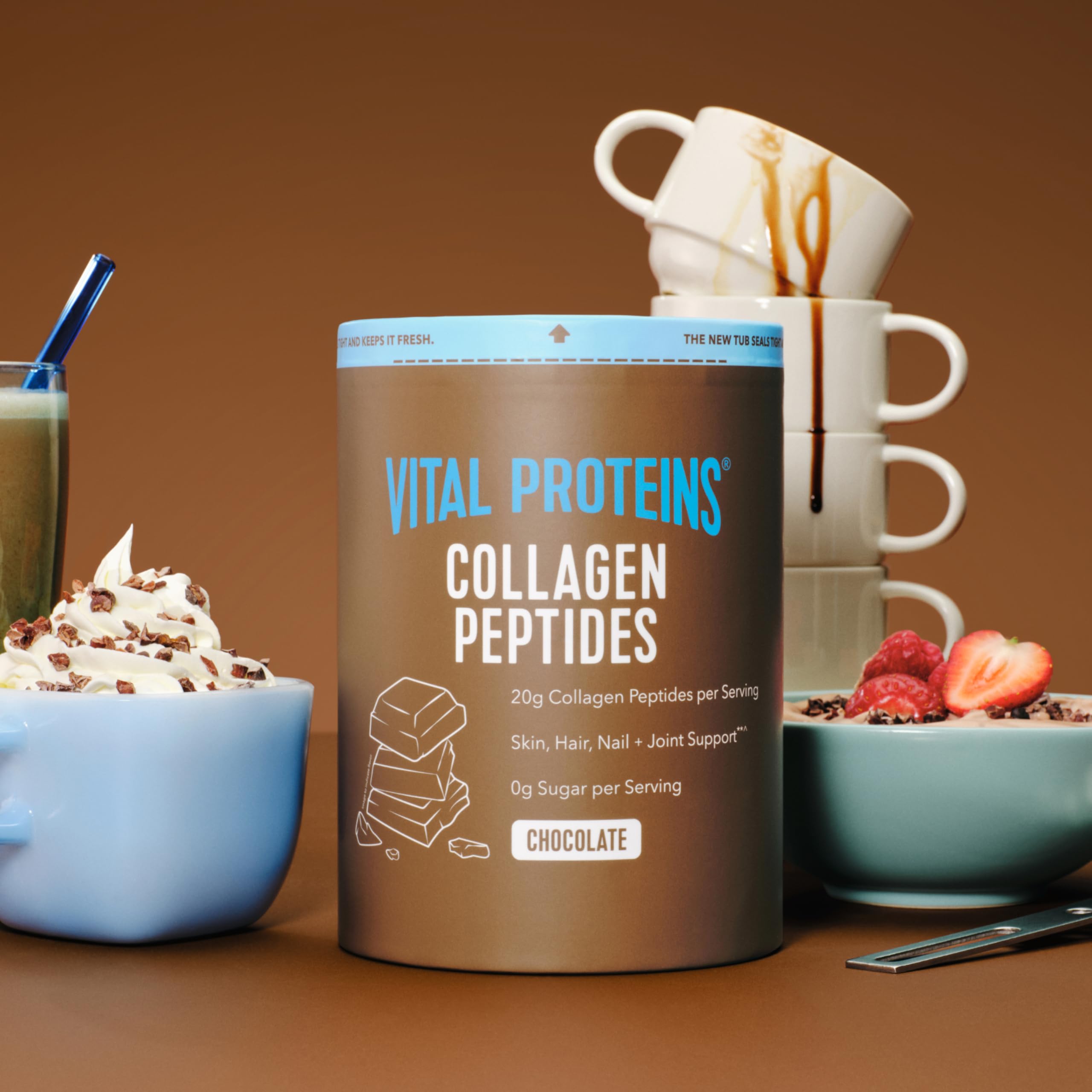 Vital Proteins Collagen Peptides: shaker prêt pour un mélange rapide et lisse