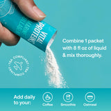 Se dissolve rapidement dans l'eau froide pour une boisson neutre.