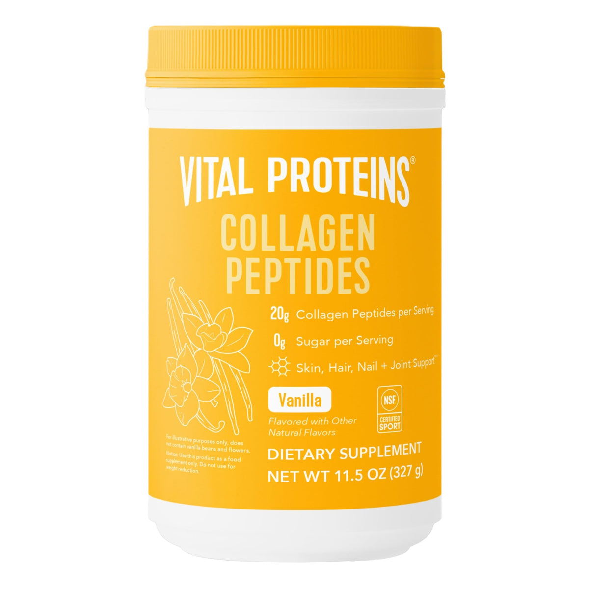 Vital Proteins Collagen Peptides Vanille – poudre légère pour routine beauté quotidienne.