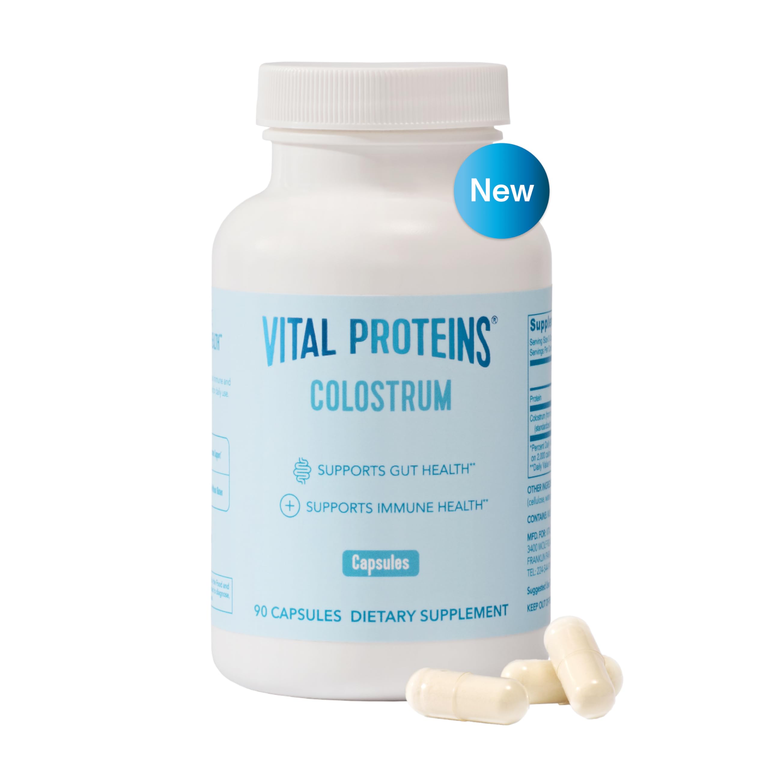 Bouteille Vital Proteins Colostrum facile à intégrer dans votre routine quotidienne