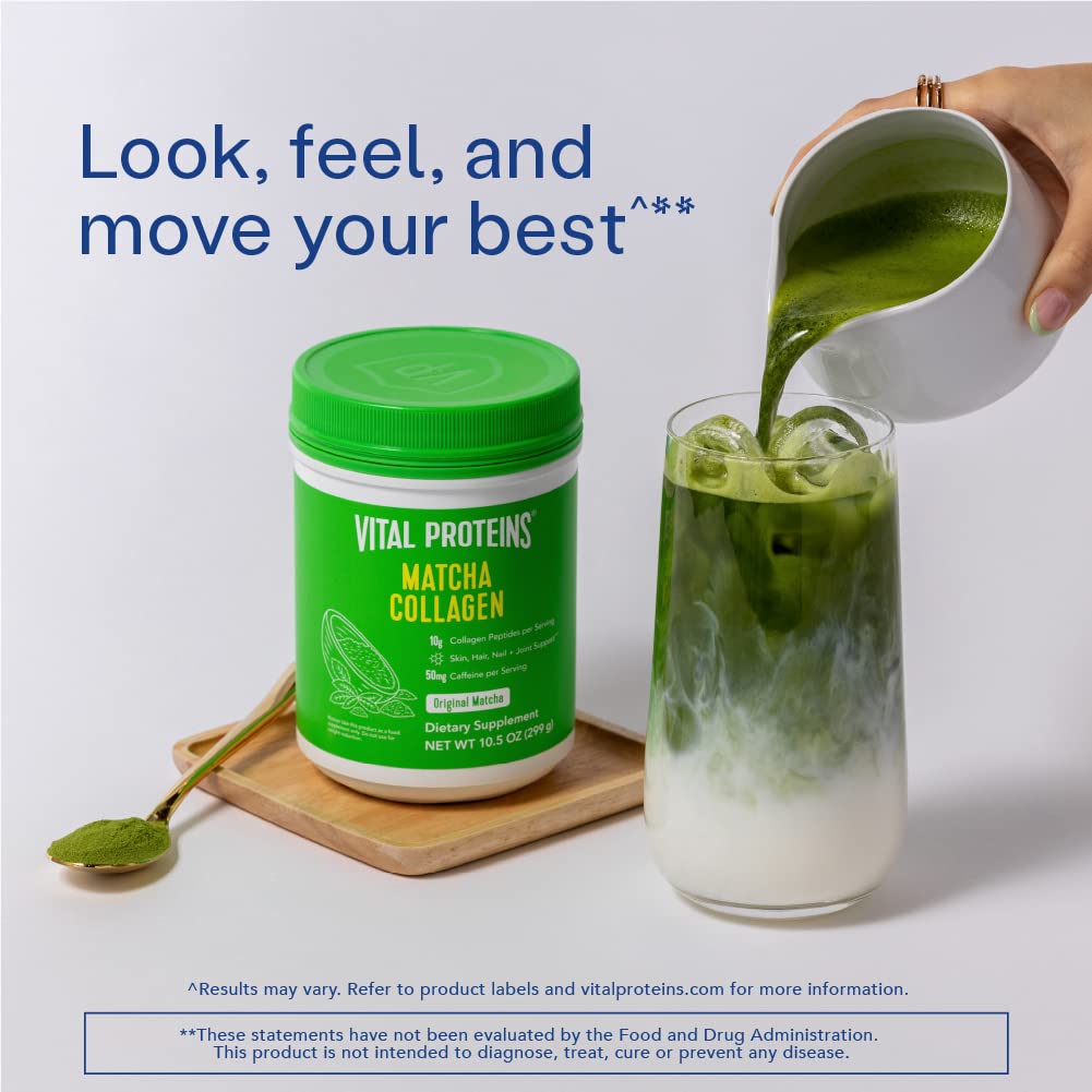 Vital Proteins Matcha Collagène Matin Énergie : coup de boost naturel pour démarrer la journée