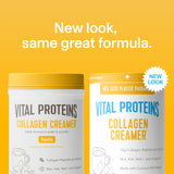 Vital Proteins verse dans le café, crème sans lait pour un goût velouté.
