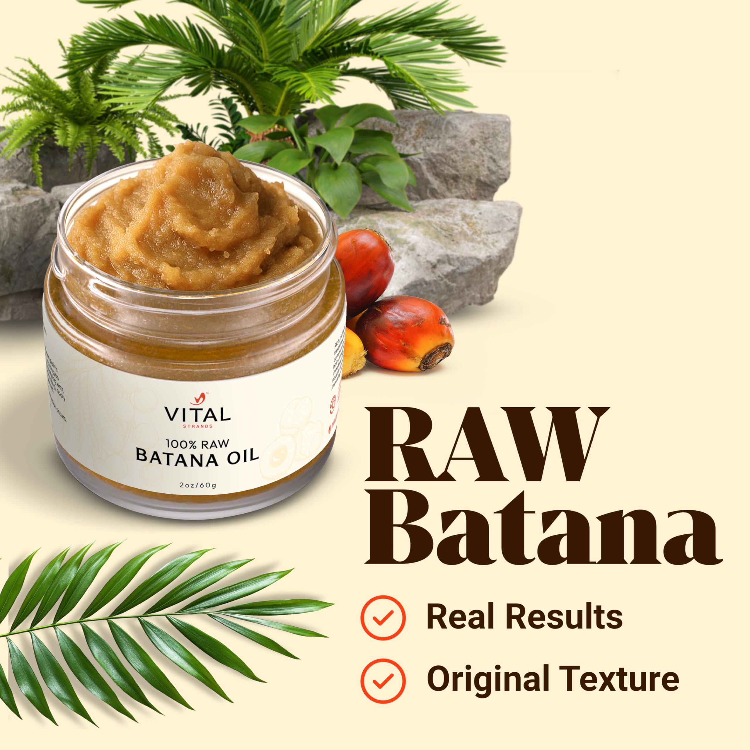 Vital Strands Batana huile application-cheveux — facilité d'application et démêlage.