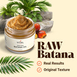 Vital Strands Batana huile application-cheveux — facilité d'application et démêlage.