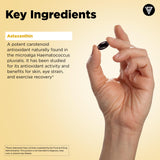 Vital Vitamins Astaxanthin gélules — gélules visibles, texture légère et intégration facile à la routine