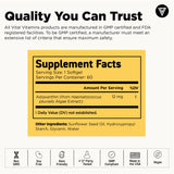 Vital Vitamins Astaxanthin gélules — aperçu d'étui, confort visuel lors de longues journées devant l'écran