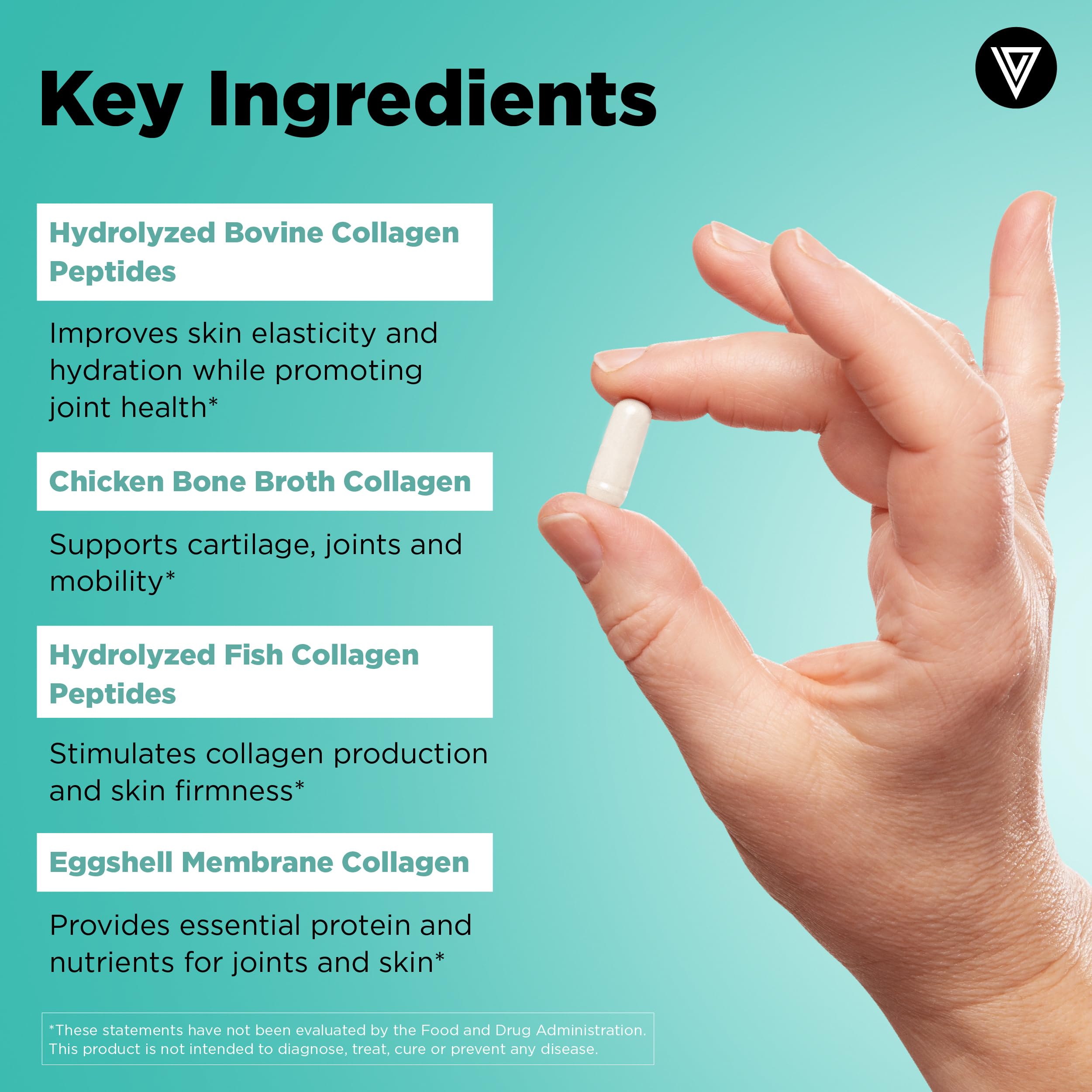 Vital Vitamins Multi-Collagène – Digeseb pour absorption améliorée.