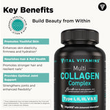 Vital Vitamins sources collagène bovin et marin offrent diversité et qualité.