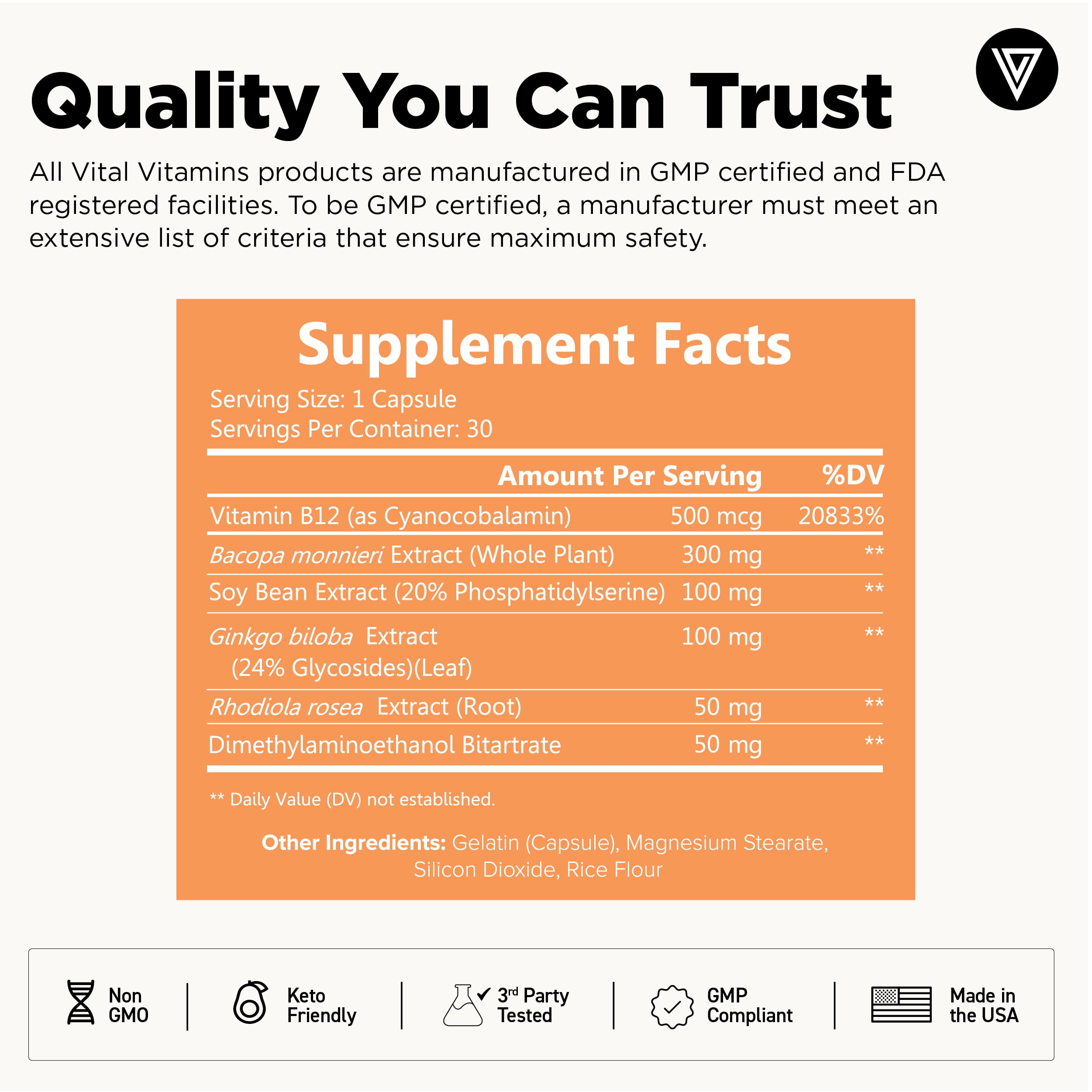Vital Vitamins Une capsule par jour – simplicité et routine.
