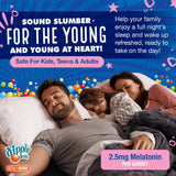 Vital+Boon Dippin Dots mélatonine – gommes fruits texture fruitée.