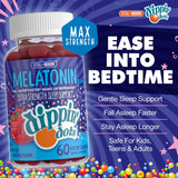 Gomme mélatonine 20 mg de Dippin' Dots, prise nocturne facile et dose personnalisable.
