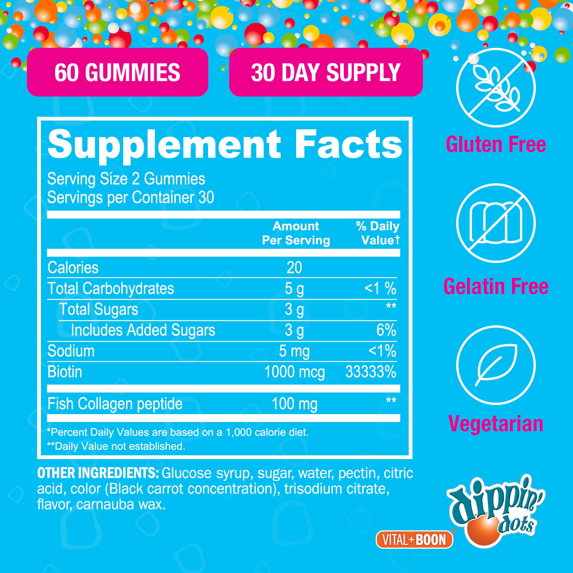 Vital+Boon Dippin' Dots – cheveux brillants après utilisation régulière