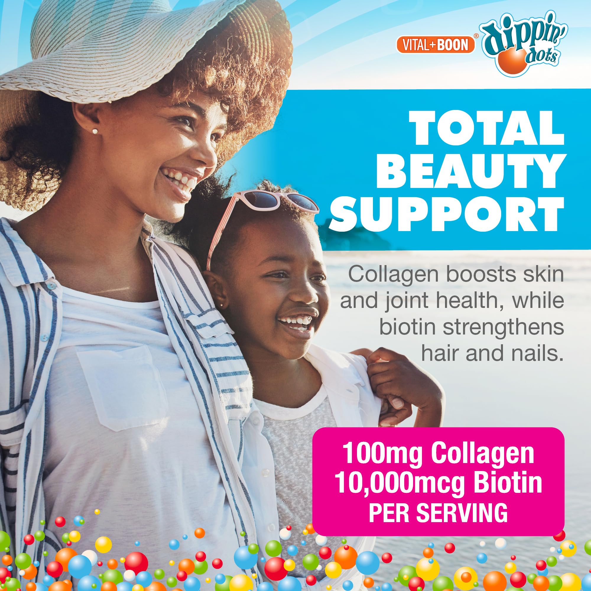 Vital+Boon Dippin' Dots – routine matin avec gommes faciles à prendre