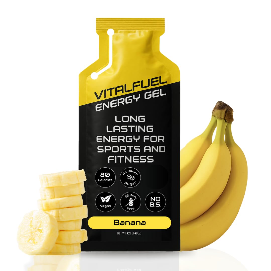Gel VitalFuel énergie-banane emballage prêt à emporter pour course longue