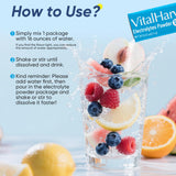 Mélange rapide VitalHarvest dissolution facile dans l’eau