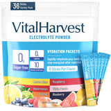 VitalHarvest citron-lime, sachet prêt à être dilué dans l'eau et dégusté en déplacement
