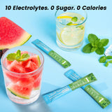 VitalHarvest sachets électrolytes menthe – option sans sucre pour régimes faibles en glucides